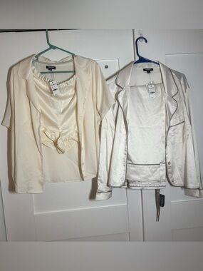 NWT Express Pajamas (set of 2) Satin Size Large